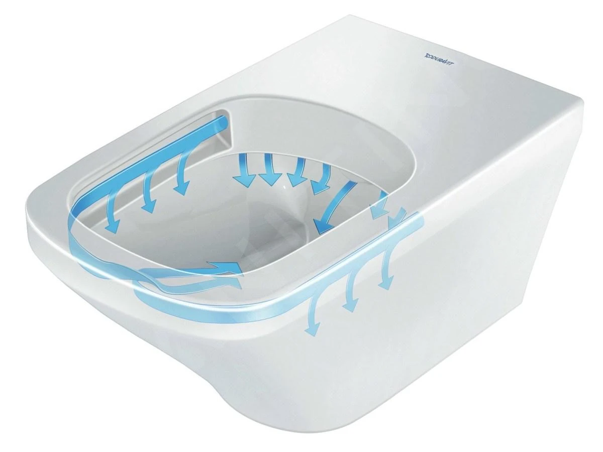 Duravit Viu - Wandtoilet, Rimless, Met HygieneGlaze, Alpine Wit 2511092000 - Afbeelding 7