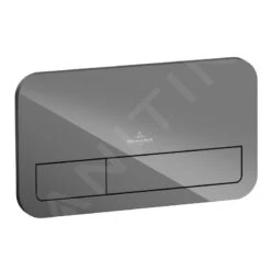 Villeroy & Boch ViConnect - WC-bedieningsplaat 200G, 2 Spoelvolumes, Glanzend Grijs 922400RA