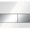 Tece TECEsquare - Bedieningsplaat, Wit Glas/glazend Chroom 9240802