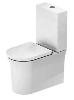 Duravit White Tulip - Duoblok Toilet, Vario Afvoer, Rimless, Wit 2197090000
