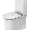 Duravit White Tulip - Duoblok Toilet, Vario Afvoer, Rimless, HygieneGlaze, Wit 2197092000