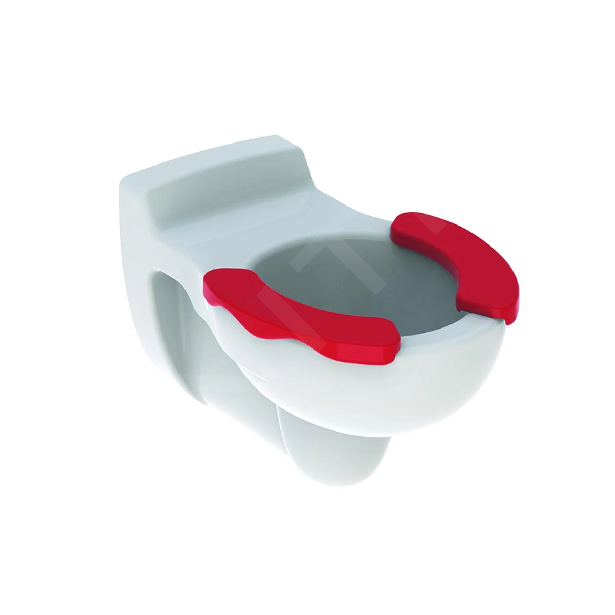 Geberit Bambini - Kinder Hangend Toilet, Wit/karmijn 201710000