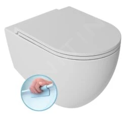 Sapho Isvea - Hangend Toilet INFINITY, Rimless, Mat Wit 10NF02001-2L