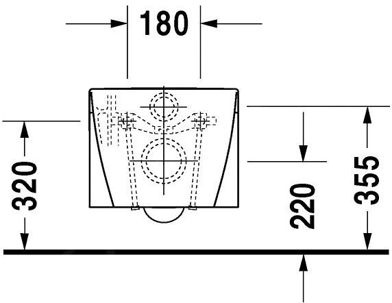 Duravit Starck 2 - Hangend Toilet, Met WonderGliss, Wit 25330900001 - Afbeelding 4