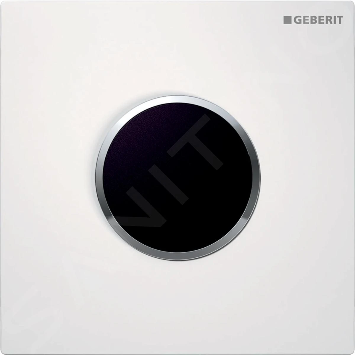 Geberit Spoelsystemen - Wc-besturing Met Elektronische Spoelactivering, Bedieningsplaat Type 10, Netvoeding, Wit/chroom 116.025.KJ.1