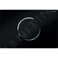 Geberit Sigma10 - Bedieningsplaat, Elektronisch, Dual Flush Spoeling, Batterij, Zwart/chroom 115.908.KM.1