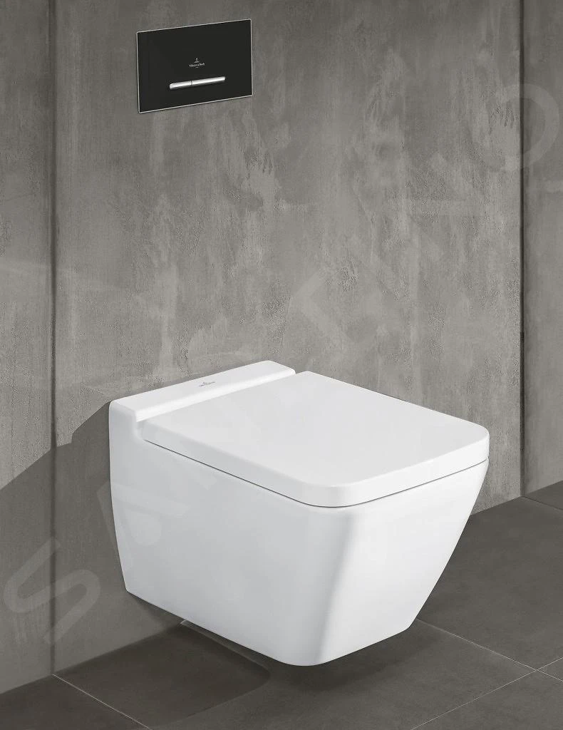 Villeroy & Boch ViConnect - WC-bedieningsplaat 300G, 2 Spoelvolumes, Glanzend Grijs/geborsteld Rvs 922160RA - Afbeelding 3