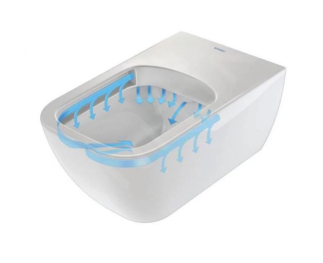 Duravit Viu - Wandtoilet, Rimless, Met HygieneGlaze, Alpine Wit 2511092000 - Afbeelding 3