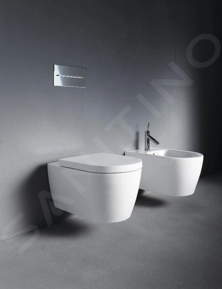 Duravit ME By Starck - Hangend Toilet, Rimless, Met WonderGliss, Wit/mat Wit 25290926001 - Afbeelding 3