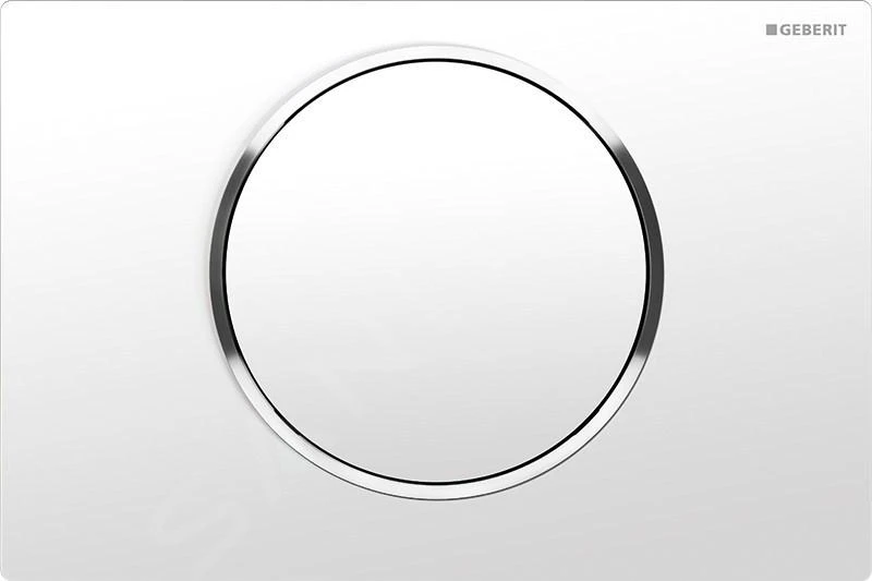 Geberit Sigma10 - SIGMA10 Bedieningsplaat, Wit/chroom 115.758.KJ.5