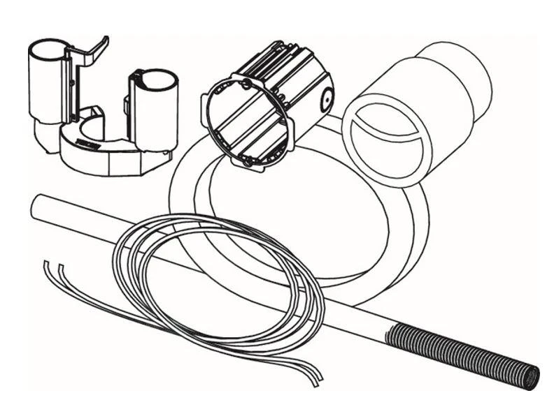 Tece TECEflushpoint - Set Voor Pneumatische Spoeling Op Afstand Voor Uni Reservoirs 9240976 - Afbeelding 2