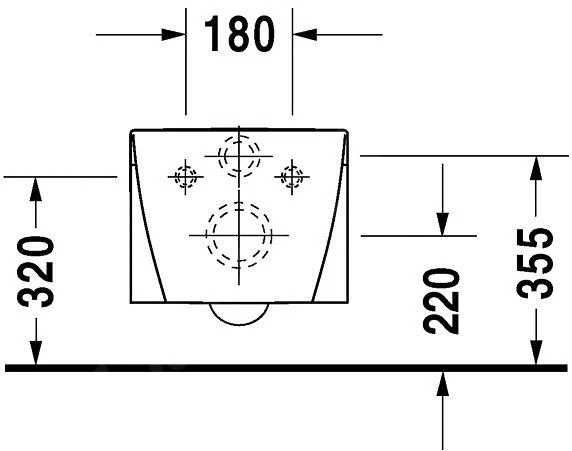 Duravit Starck 2 - Hangend Toilet, Wit 2534090000 - Afbeelding 4