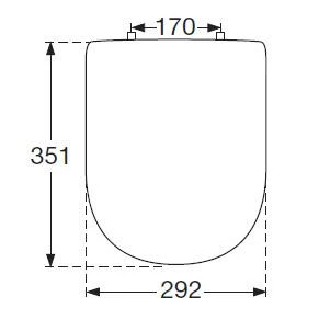Villeroy & Boch Subway 2.0 - Deksel Voor Urinoir, SoftClosing, Alpine Wit 9956S101 - Afbeelding 2