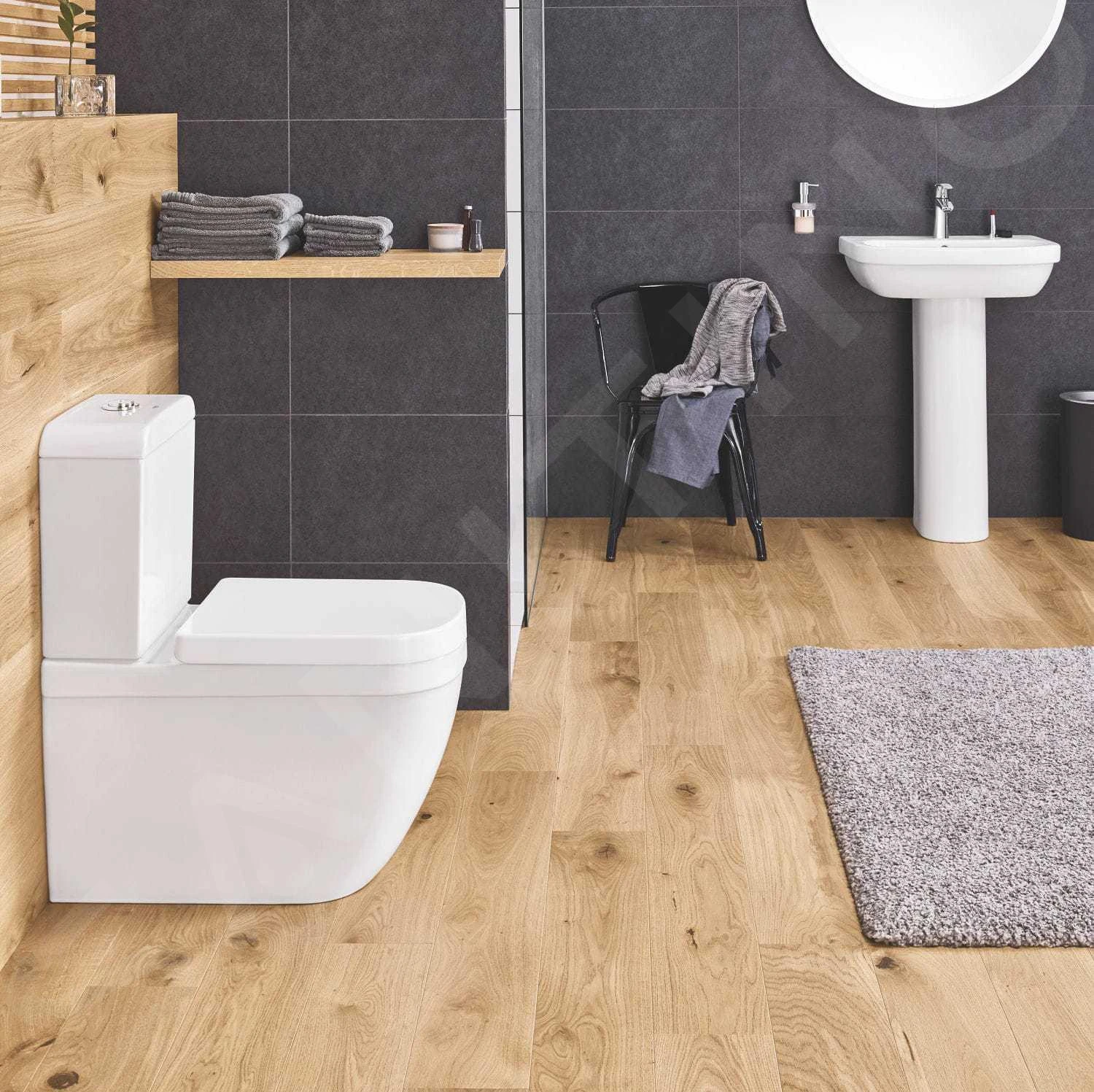 Grohe Euro Ceramic - Staande Toiletpot, Rimless, Triple Vortex, Wit Alpine 39338000 - Afbeelding 3