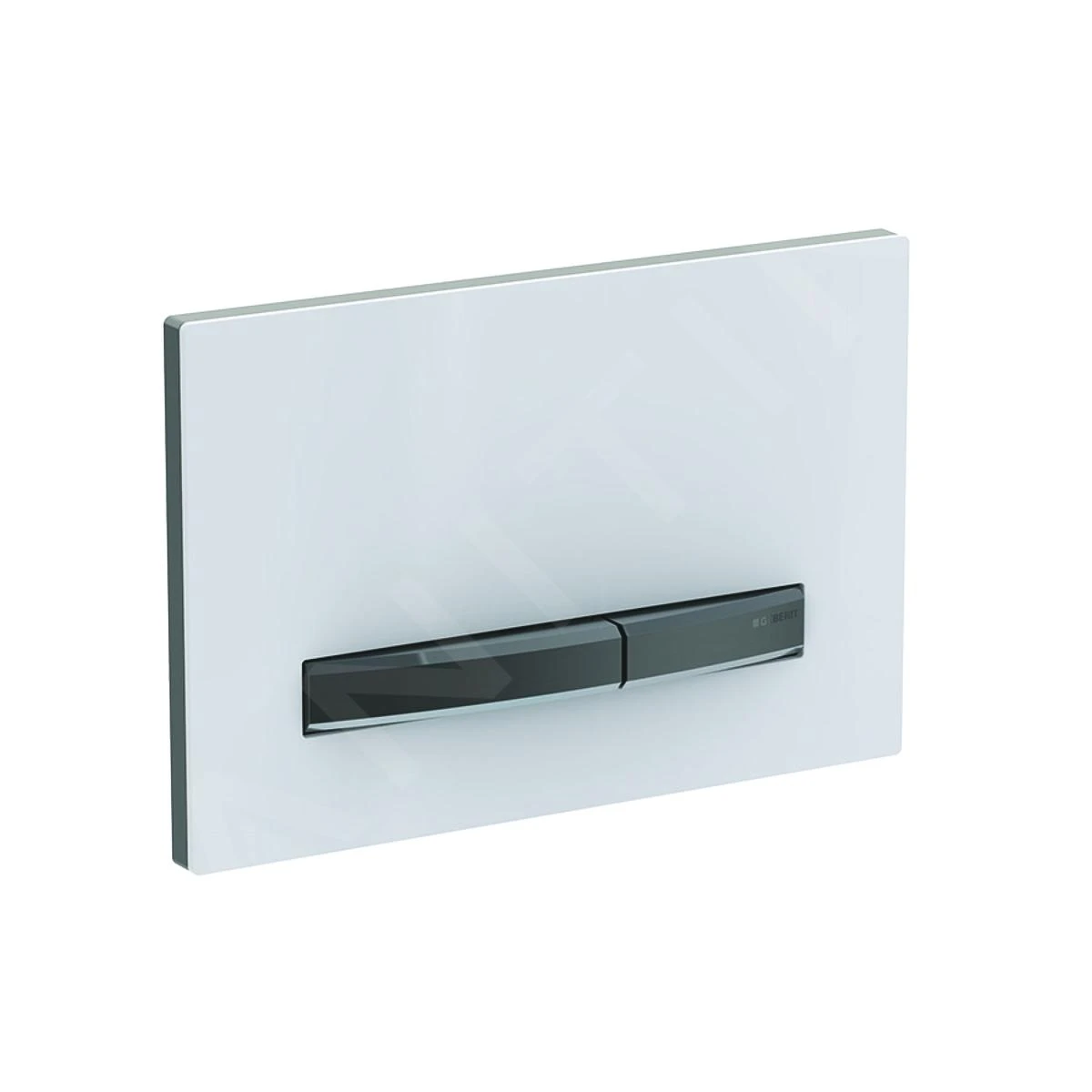 Geberit Sigma50 - Bedieningsplaat, Dual Flush Spoeling, Wit/zwart Chroom 115.671.11.2 - Afbeelding 3
