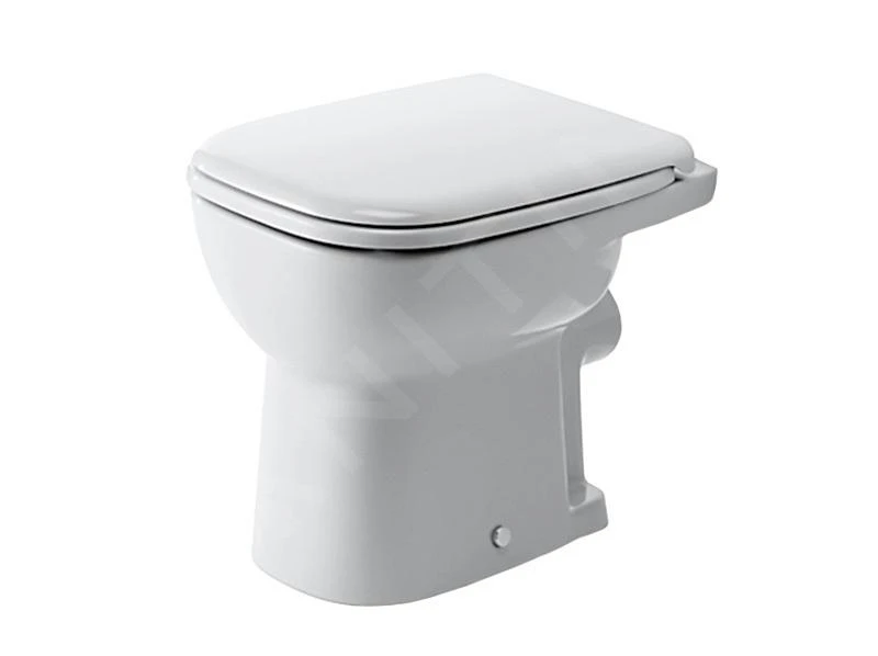 Duravit D-Code - Staande Closet, Afvoer Naar Achter, Vlakspoel, Met HygieneGlaze, Alpine Wit 21090920002