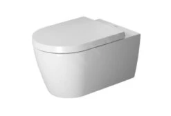 Duravit ME By Starck - Wandtoilet Met SoftClose Toiletbril, Rimless, Met WonderGliss, Alpine Wit 45290900A11
