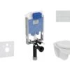 Ideal Standard ProSys - Toiletset- Inbouwreservoir, Closet, WC-zitting Eurovit, Oleas M2 Bedieningsplaat, Rimless, Softclose, Wit ProSys80M SP121