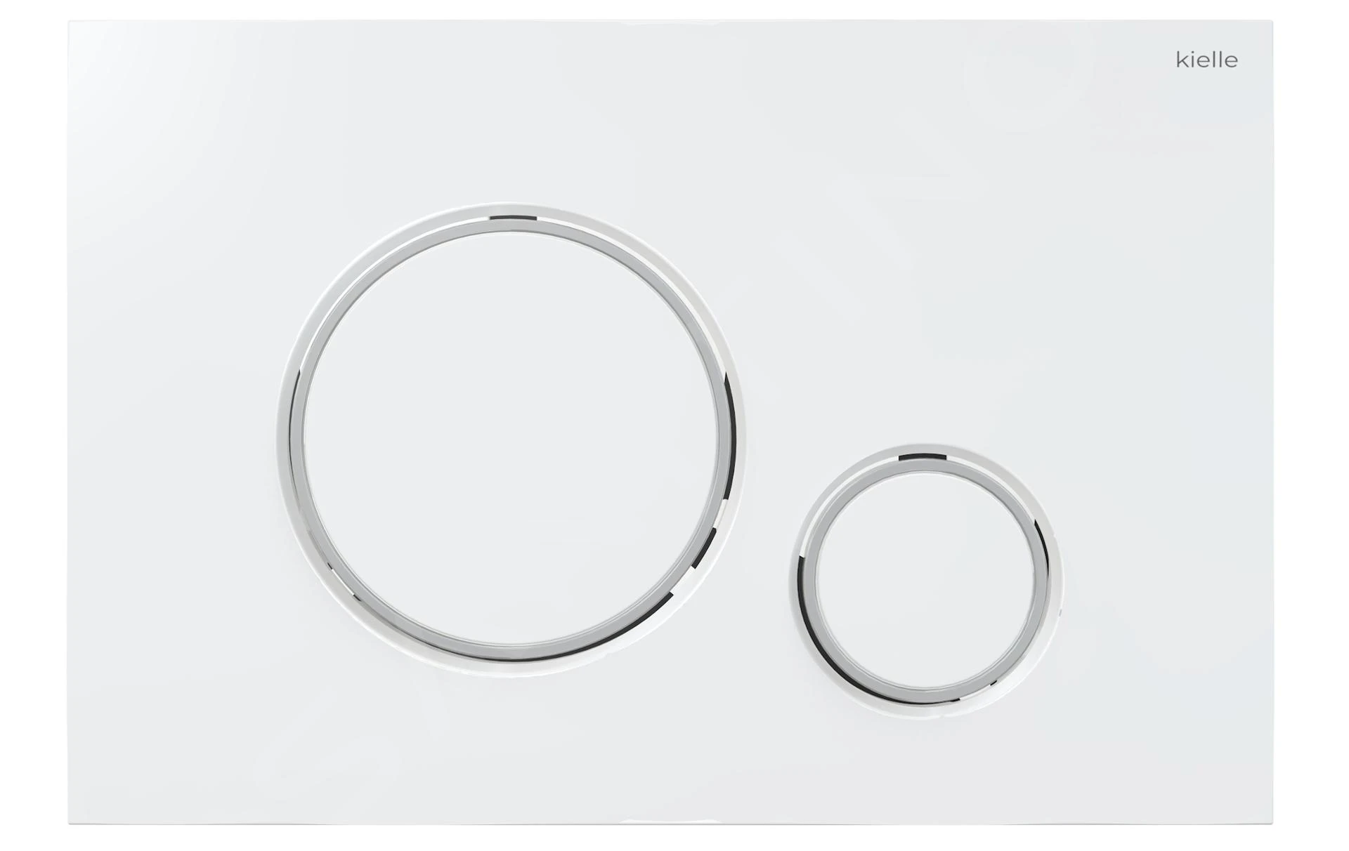 Kielle Genesis - Voorwand Montageset, Subway Toilet En Softclose Toiletbril, CeramicPlus, Gemini II Bedieningspaneel, Glanzend Wit/chroom SANI11AK3105 - Afbeelding 5