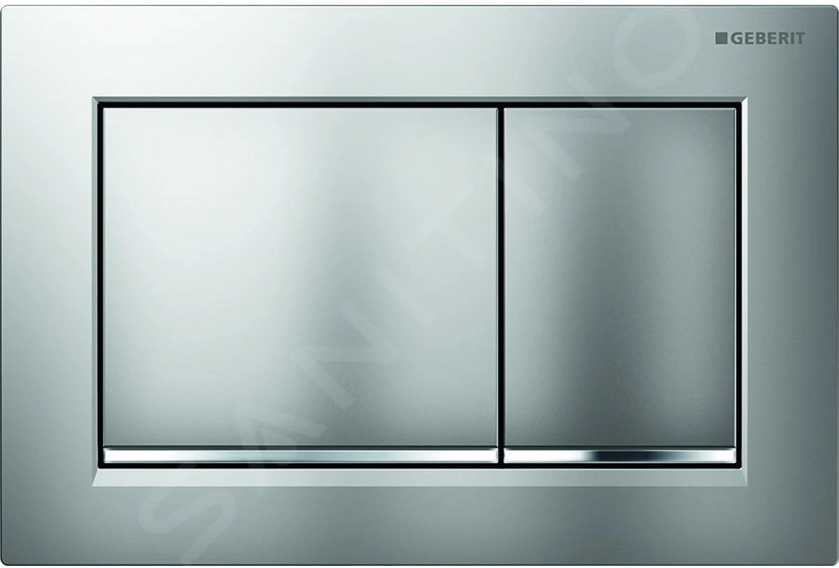 Geberit Omega30 - Bedieningsplaat, Easy To Clean, Mat Chroom/glanzend Chroom 115.080.JQ.1