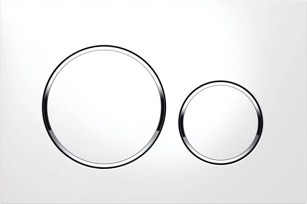 Geberit Sigma20 - SIGMA20 Bedieningsplaat, Wit/chroom 115.882.KJ.1