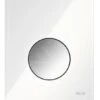 Tece TECEloop - Urinoir Bedieningsplaat, Wit Glas/glazend Chroom 9242660