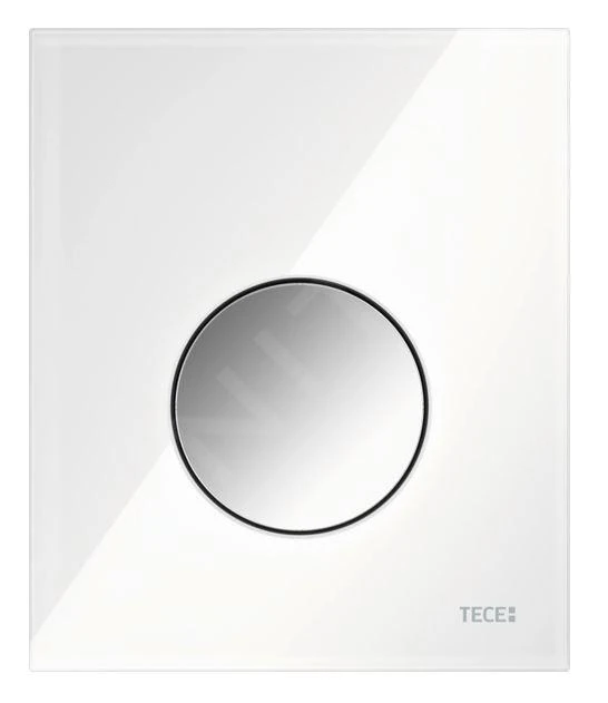 Tece TECEloop - Urinoir Bedieningsplaat, Wit Glas/glazend Chroom 9242660