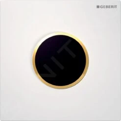 Geberit Spoelsystemen - Wc-besturing Met Elektronische Spoelactivering, Bedieningsplaat Type 10, Netvoeding, Wit/goud 116.025.KK.1