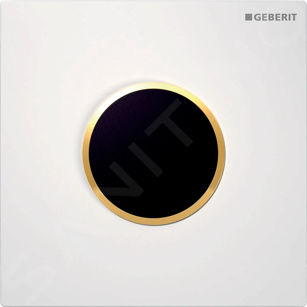 Geberit Spoelsystemen - Wc-besturing Met Elektronische Spoelactivering, Bedieningsplaat Type 10, Netvoeding, Wit/goud 116.025.KK.1