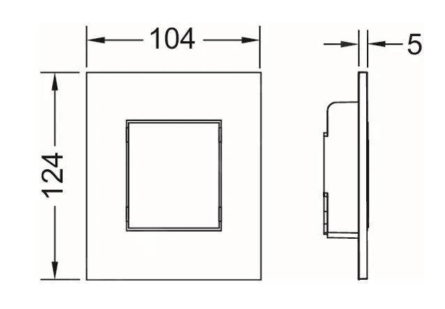Tece TECEnow - Urinoir Bedieningsplaat, Wit 9242405 - Afbeelding 2