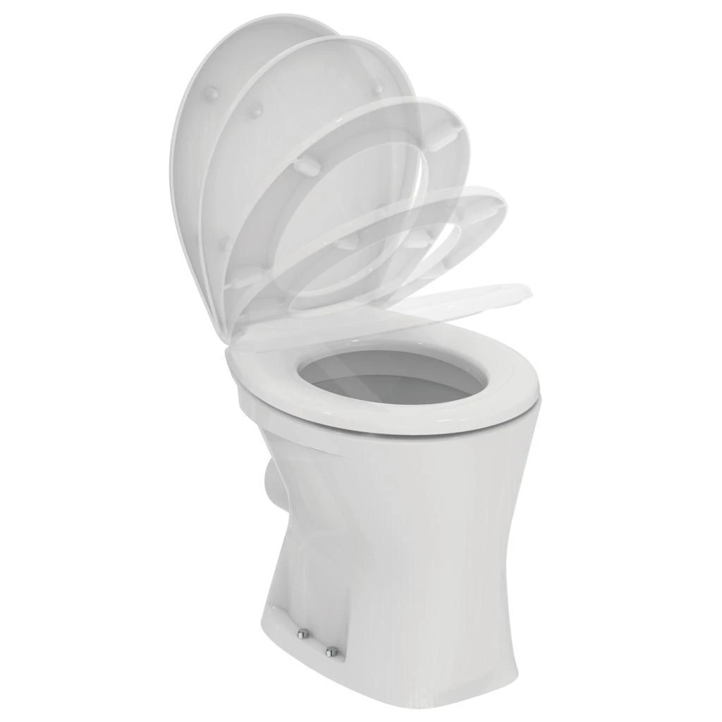 Ideal Standard Eurovit - Staand Toilet, Achterafvoer, Wit V320101 - Afbeelding 3